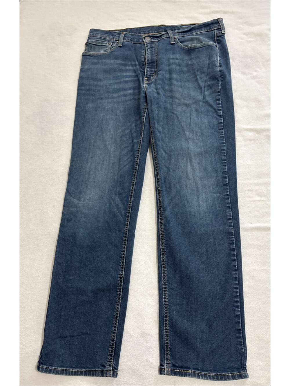 Levi's 541 Athletic Taper Blue Jeans Men's Size 36.5x30 Distressed Light Fade